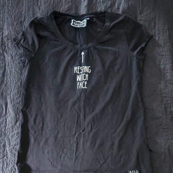 Killstar Black 'Resting Witch Face' Tee - Picture 1 of 4